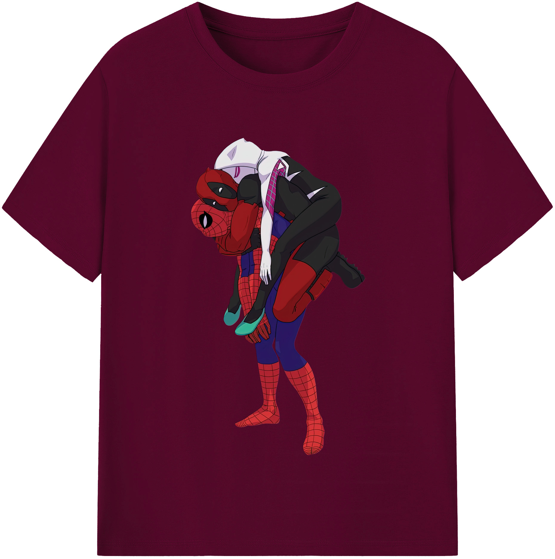 （画像用） Deadpool デッドプール レディースカジュアルプリントTシャツ（綿100％）
